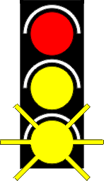 Feu de signalisation avertisseur visuel clignotant pour