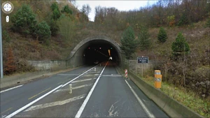 Entrée du tunnel en direction de Metz en novembre 2009.