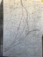 Variantes de tracé au droit de la bifurcation A11-A85 (1978) © G.E.