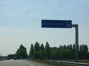 Entrée de l'aire de Sonville