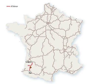 Le réseau A'Liénor en 2010. © Le Baron