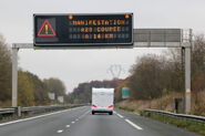 PMV avec message d'information sur l'A20. © Hugom08