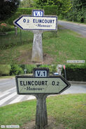 Poteau direction 60N335 - Elincourt