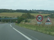 L'A4 au niveau d'Hirschland
