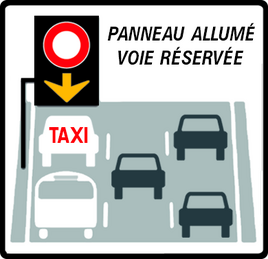 Signalisation voie réservée