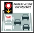 Signalisation voie réservée