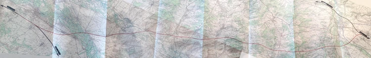 Projet d'autoroute entre Paris et Nancy / variante selon un passage par Romilly-sur-Seine et Vitry-François (1968)