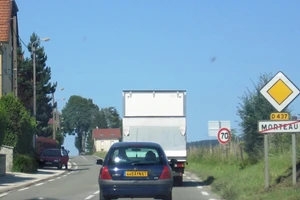 La D437 à la sortie de Morteau en allant sur Montbéliard © Sylvain 59