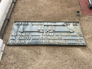 RN85 - Plaque de cocher - Rives