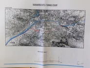 Plan de 1993 des variante 2 et 3 de la Tangentielle Nord-Sud. © G.E.