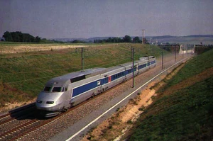 Photo du record du monde de vitesse sur rail de 1990 © LGV Rhin-Rhône 