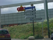 La D152 après le croisement de la D148