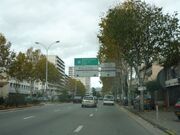 La Rocade du Jarret vers le nord, peu avant l'échangeur du carrefour du CD13© Padawan53