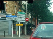 La D154 au croisement avec la D19 à Ivry-sur-Seine