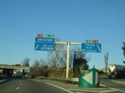 Echangeur de l'A51 et de l'A8 au niveau d'Aix-en-Provence.© autorout.free