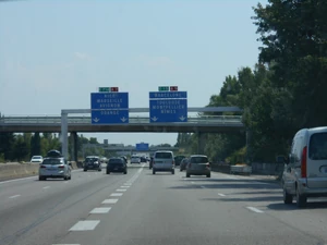 Jonction avec l'autoroute A9