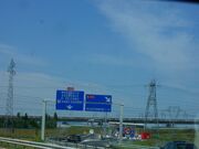 L'A432 en croisement avec l'A42