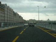 Début de la passerelle provisoire.