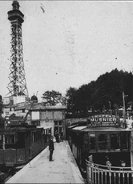 Gare haute du funiculaire de Saint-Paul, en correspondance avec le tramway de Loyasse. © Bibliothèque Municipale de Lyon