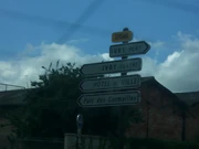 La D154Baprès le Pont d'Ivry (côté est)