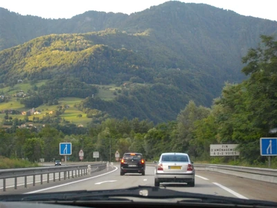 Fin de la 2x2 voies près d'Ugine