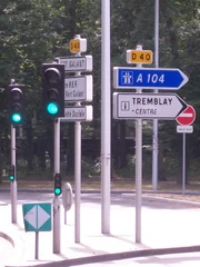 La D40 (93) à Tremblay-en-France