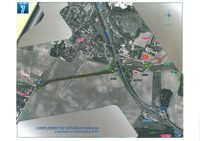 Plan du réaménagement du diffuseur n°7 de l'A104 à Villevaudé et Le Pin