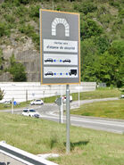 Panneau expérimental sur la RN20. © Google StreetView