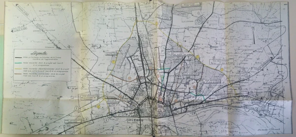 Plan d'urbanisme d'Orléans (1963) © Frantz58