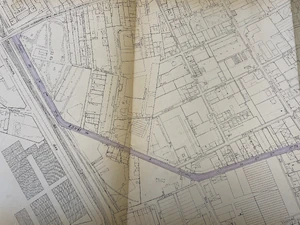 Tracé originel de la D41 à Lyon ©Archives départementales et métropolitaines du Rhône - cote 6326WM/28