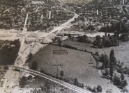 Déviation du CD 25, vue en direction de Savigny (juin 1958).