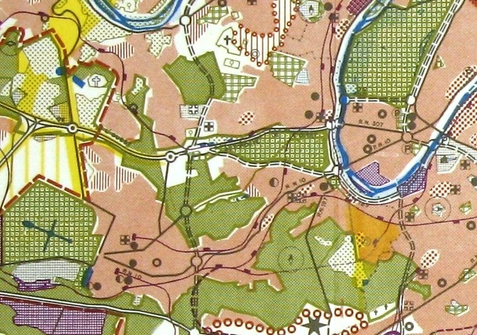 1) Dédoublement de l'Autoroute de l'Ouest prévu dans le PADOG 1960
