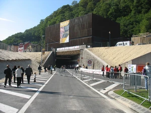 Entrée alsacienne du tunnel.