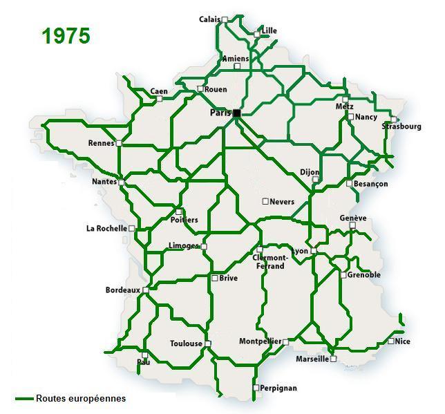 carte route de france