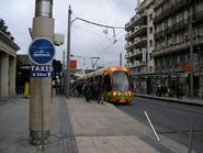 Deuxième version du panneau en place à Montpellier (34). © G.E.