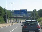 La bifurcation avec l'autoroute A72. © autorout.free