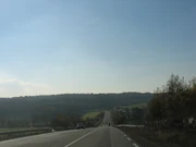 Ancienne RN83 près de Soppe-le-Bas (68), en direction de Belfort