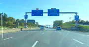 Le terminus de l'A432 à l'A43