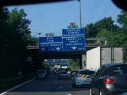 Début de l'A10 à Wissous.