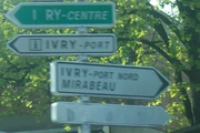 La D154 à Ivry-sur-Sene