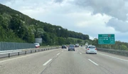 L'A2 entre Härkingen et Basel en traversant la montagne de Jura Suisse