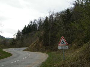Exemple d'utilisation du panneau A4 amovible avec panonceau de type M9