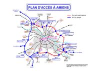 Rocade d'Amiens - Plan d'accès