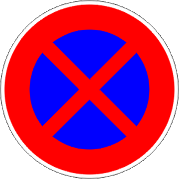 Panneau de signalisation de sécurité - Stationnement interdit