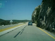 La D952 en cours d'élargissement