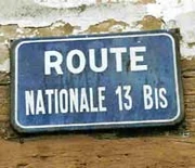 Plaque de rue située à Yvetot. © Marc Verney / Sur ma Route.