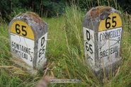 Borne Michelin de la D65, km 9.
