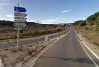 Accès à la D153E4 près du Bosc