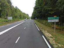 La D940 à proximité du Pic de Montaigu