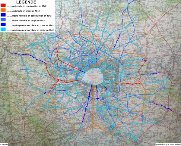 Avancement du Plan Prost (PARP) en 1942 © Frantz58